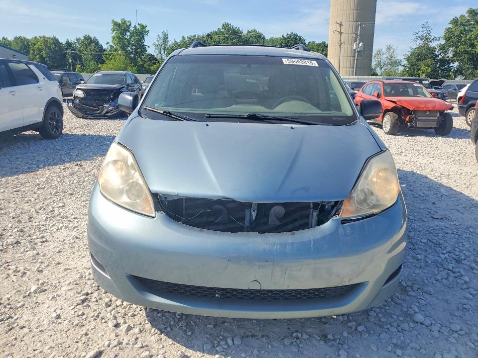 2006 Toyota Sienna VIN 5TDZA23C76S580584 COPART salvage auction — FRONT END, MI - CERTIFICATE OF TITLE, sold $275 on 2026-07-23 (photo 5)