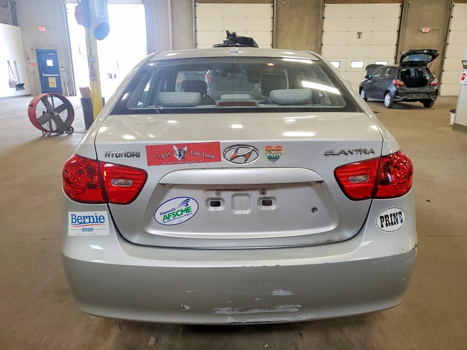 2008 Hyundai Elantra VIN KMHDU46D18U445340 COPART salvage auction — FRONT END, MN - CERT OF TITLE-PRIOR SALVAGE, sold $425 on 2026-07-14 (photo 6)