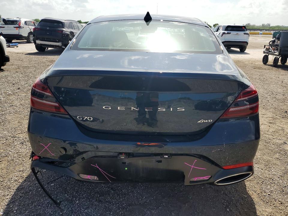 2025 Genesis G70 VIN KMTG34SC1SU149745 COPART salvage auction — MINOR DENT/SCRATCHES, Co - Certificate Of Title (P), sold $18,300 on 2026-07-15 (photo 6)