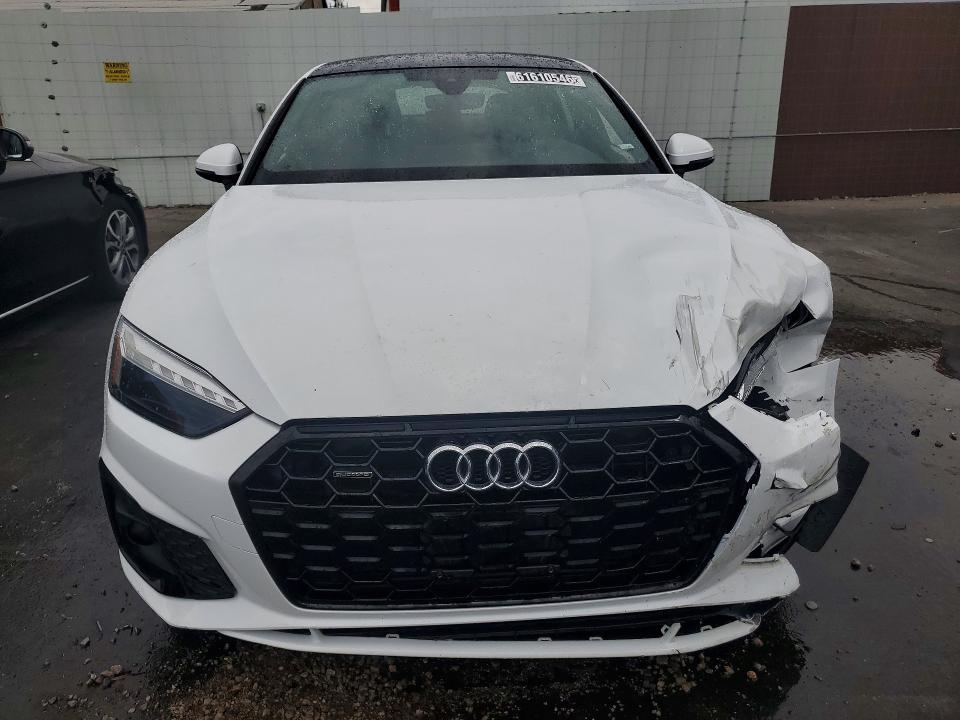 2025 Audi A5 VIN WAUDACF55SA006423 COPART salvage auction — FRONT END, Ca - Certificate Of Title, sold $11,700 on 2026-07-27 (photo 5)