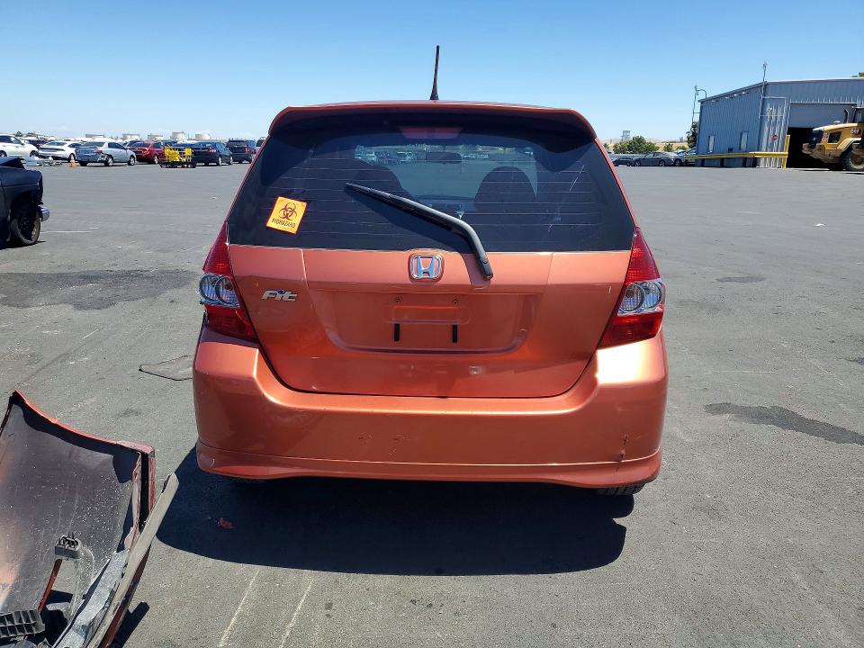 2008 Honda Fit VIN JHMGD38688S051144 COPART salvage auction — FRONT END, CA - SALVAGE CERTIFICATE, sold $175 on 2026-07-27 (photo 6)
