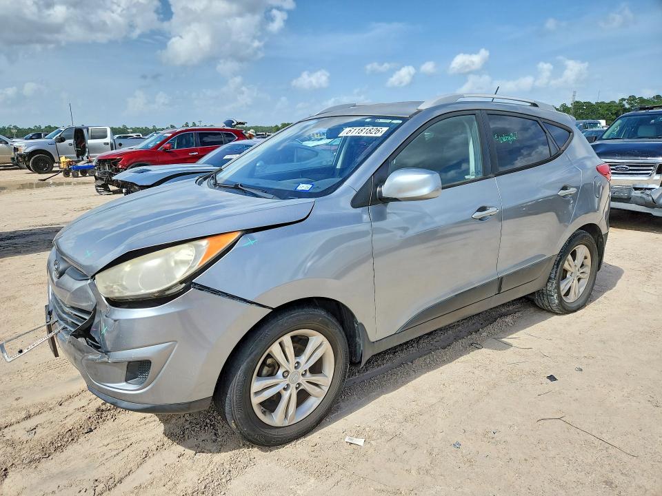 2011 Hyundai Tucson VIN KM8JU3AC8BU147726 COPART salvage auction — FRONT END, Tx - Salvage Vehicle Title, sold $1,000 on 2026-07-21 (photo 1)