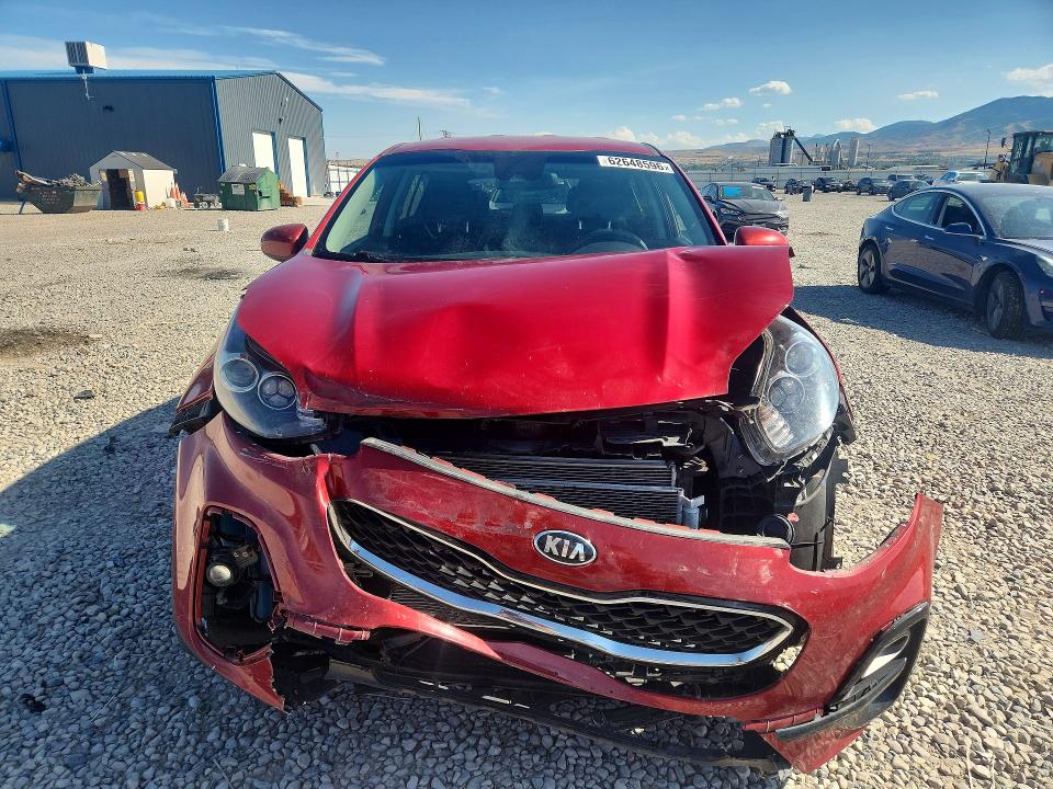 2022 Kia Sportage VIN KNDPMCAC5N7980756 COPART salvage auction — FRONT END, Ut - Salvage Certificate, sold $3,000 on 2026-08-28 (photo 5)