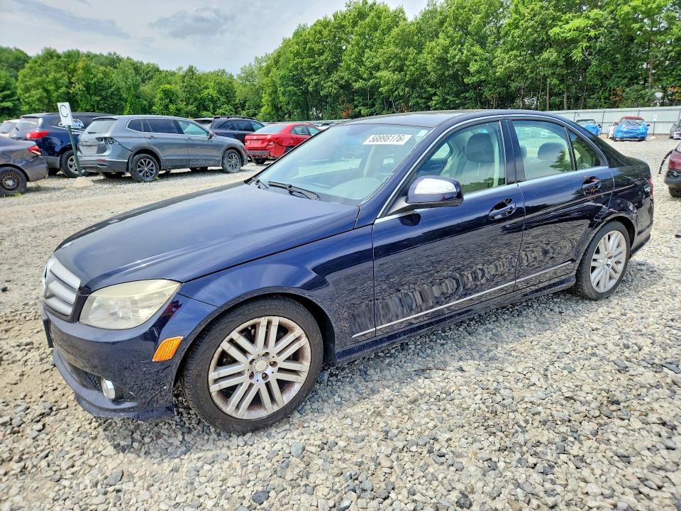 2009 Mercedes-benz C class VIN WDDGF54X19R079548 COPART salvage auction — REAR END, MA - CERT OF TITLE-RECONSTRCTD COLL, sold $125 on 2026-07-30 (photo 1)