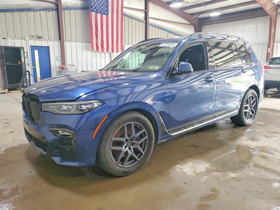 2021 BMW X7 VIN 5UXCW2C0XM9G83671 COPART salvage auction — FRONT END, PA - CERTIFICATE OF SALVAGE, sold $3,300 on 2026-07-29 (photo 1)