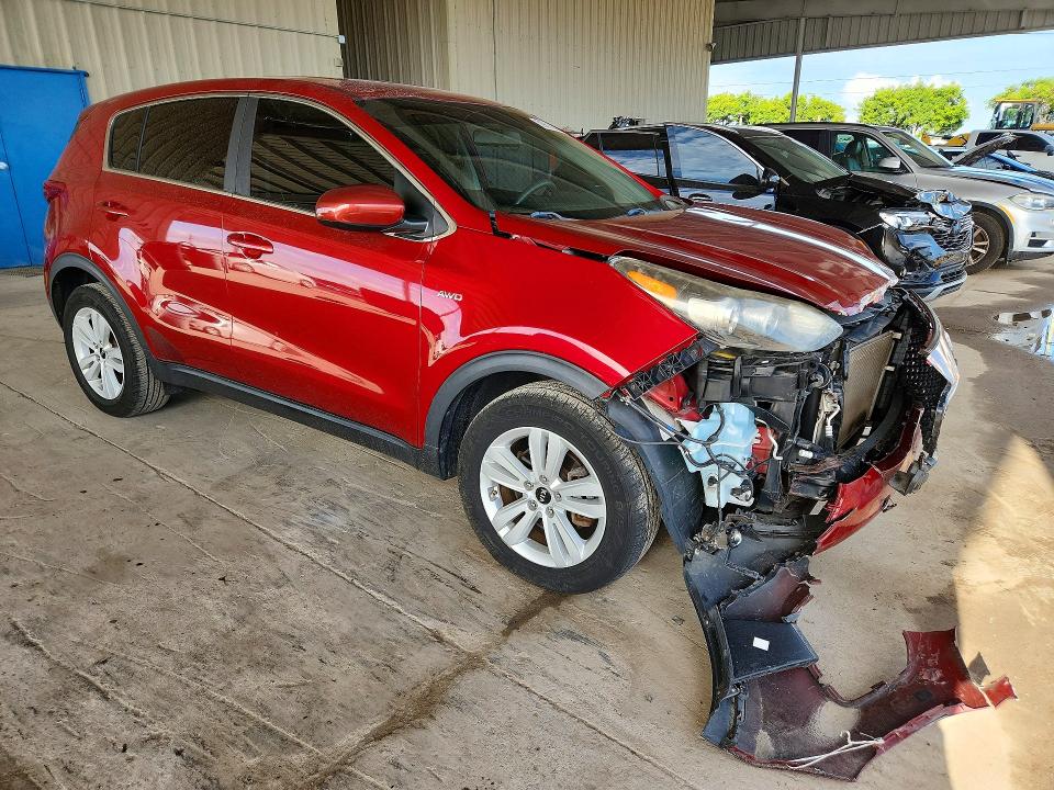 2018 Kia Sportage VIN KNDPMCAC2J7361574 COPART salvage auction — FRONT END, FL - CERT OF TITLE SLVG REBUILDABLE, sold $2,650 on 2026-07-22 (photo 4)