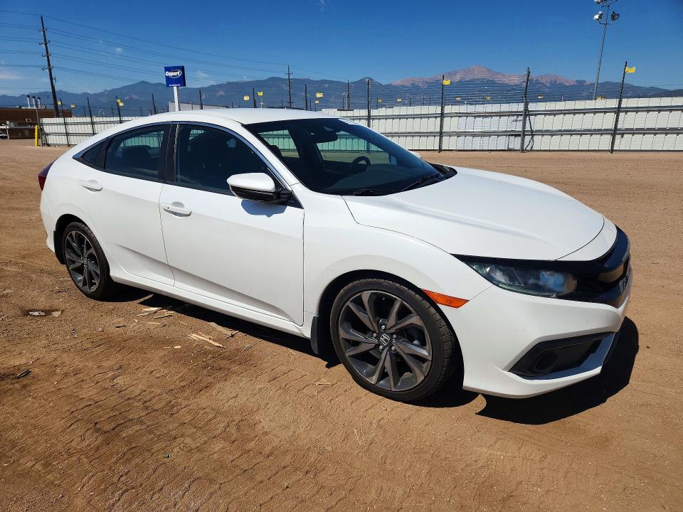 2020 Honda Civic VIN 2HGFC2F88LH520667 COPART salvage auction — HAIL, Nc - Salvage Certificate Of Title, sold $8,500 on 2026-08-19 (photo 4)