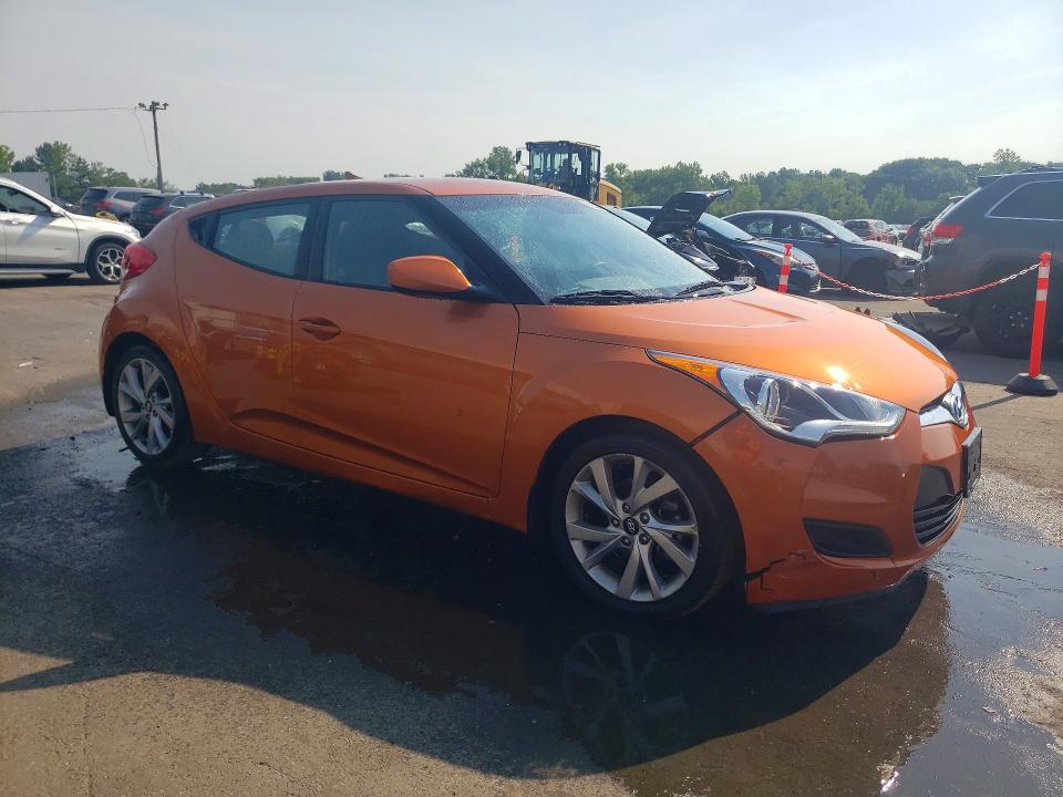 2016 Hyundai Veloster VIN KMHTC6AD5GU252995 COPART salvage auction — FRONT END, Ct - Cert Of Title-Salvage, sold $475 on 2026-07-24 (photo 4)