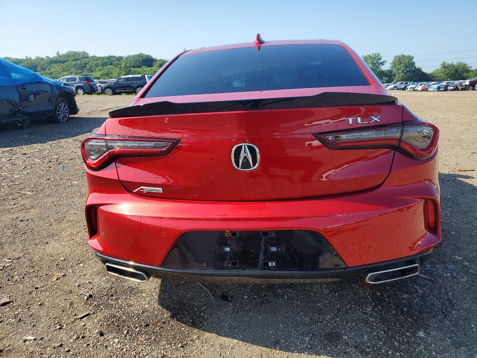 2023 Acura Tlx VIN 19UUB5F56PA005463 COPART salvage auction — VANDALISM, IL - SALVAGE CERTIFICATE, sold $14,500 on 2026-07-22 (photo 6)