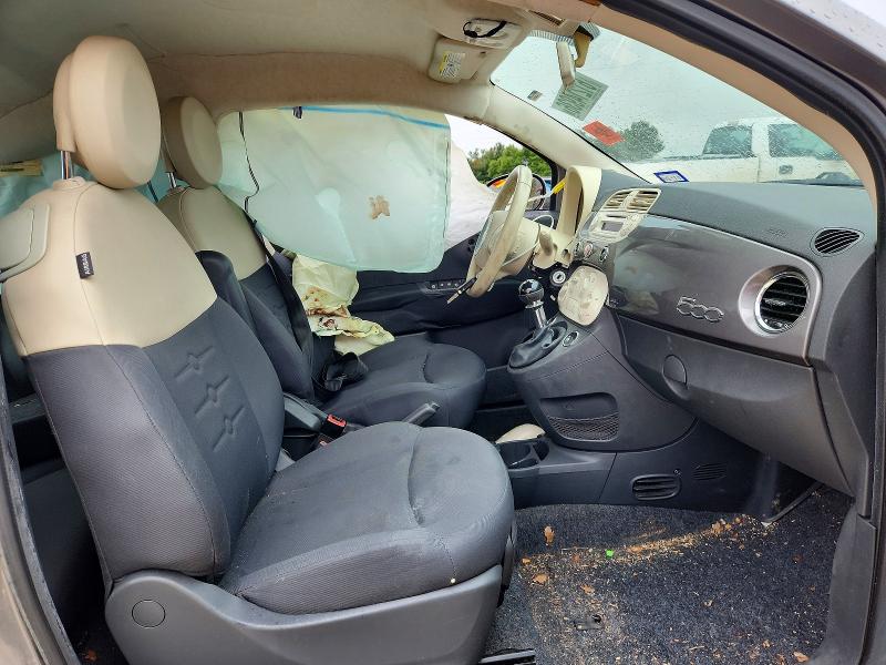 2012 Fiat 500 VIN 3C3CFFAR0CT385129 COPART salvage auction — SIDE, Tx - Salvage Vehicle Title, sold $150 on 2026-08-13 (photo 7)