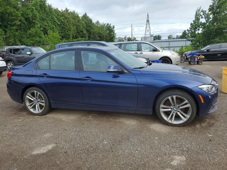 2018 BMW 3 series VIN WBA8D9C51JEM31399 COPART salvage auction — WATER/FLOOD, ON - PERMIT NO BRAND - UNFIT, sold $3,600 on 2026-08-04 (photo 4)