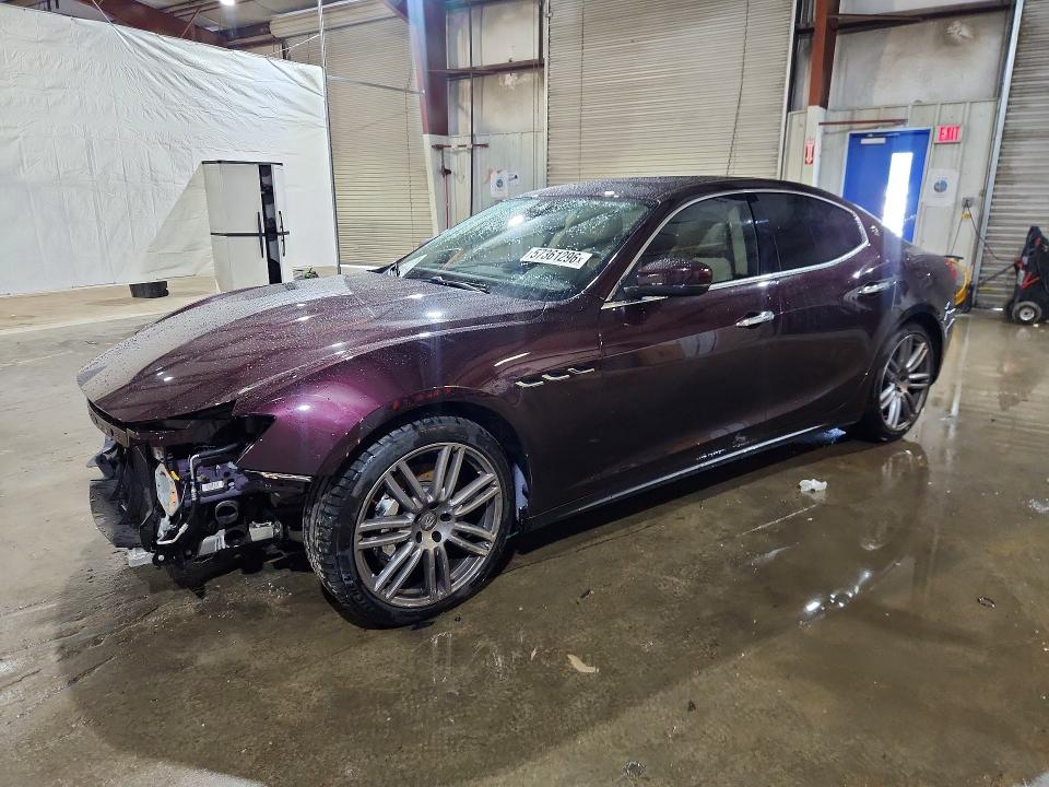 2017 Maserati Ghibli VIN ZAM57RTL4H1247115 COPART salvage auction — FRONT END, Nh - Cert Of Title-Salvage, sold $5,400 on 2026-08-21 (photo 1)
