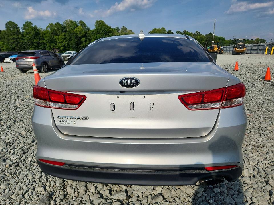 2016 Kia Optima VIN 5XXGT4L3XGG107147 COPART salvage auction — VANDALISM, Nc - Dealer Only Clean Title, sold $325 on 2026-07-22 (photo 6)