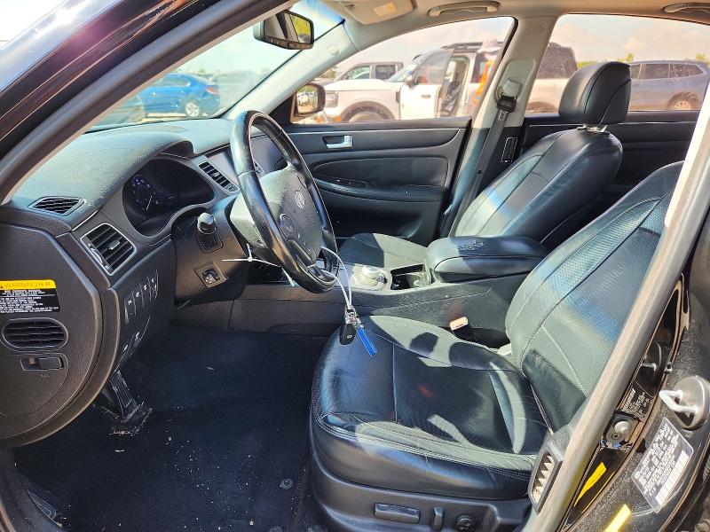 2013 Hyundai Genesis VIN KMHGC4DH0DU238034 COPART salvage auction — Burn Engine, TX - SALVAGE VEHICLE TITLE, sold $500 on 2026-07-24 (photo 7)