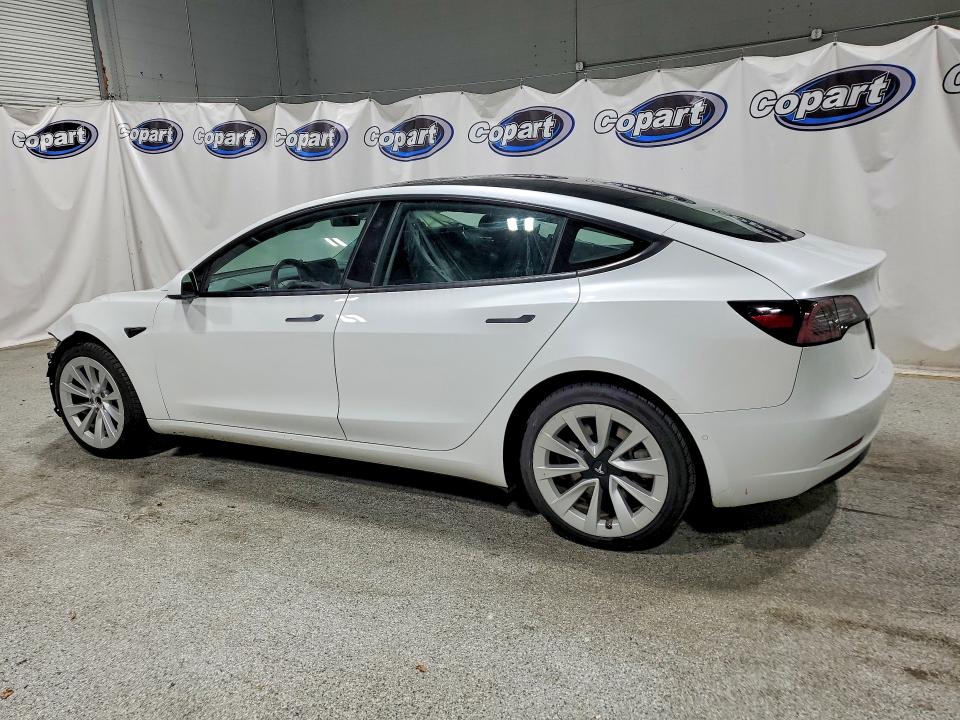 2022 Tesla Model 3 VIN 5YJ3E1EA5NF285535 COPART salvage auction — FRONT END, Fl - Certificate Of Title, sold $8,900 on 2026-07-27 (photo 2)