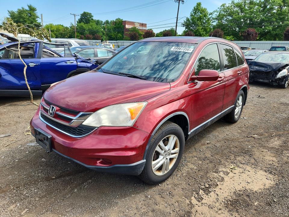 2011 Honda Cr-v VIN JHLRE4H77BC001975 COPART salvage auction — REAR END, CT - CERT OF TITLE-SALVAGE, sold $1,800 on 2026-07-17 (photo 1)