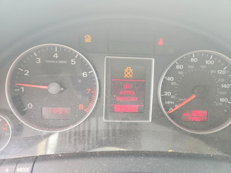 2008 Audi A4 VIN WAUDF78E08A101762 COPART salvage auction — REAR END, Md - Cert Of Salvage < 75% Damage, sold $225 on 2026-07-28 (photo 9)
