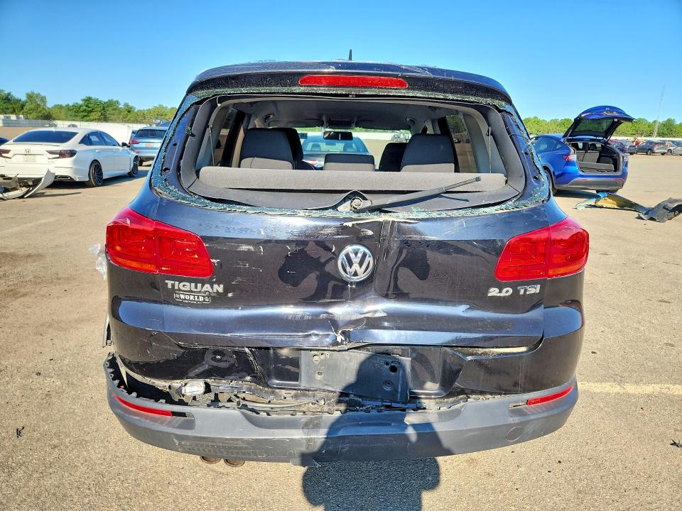2012 Volkswagen Tiguan VIN WVGAV7AX6CW558345 COPART salvage auction — REAR END, NY - MV-907A SALVAGE CERTIFICATE, sold $400 on 2026-07-27 (photo 6)