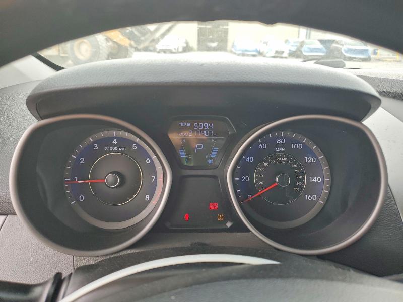 2012 Hyundai Elantra VIN KMHDH4AE0CU331438 COPART salvage auction — ALL OVER, TN - SALVAGE CERTIFICATE, sold $250 on 2026-07-21 (photo 9)