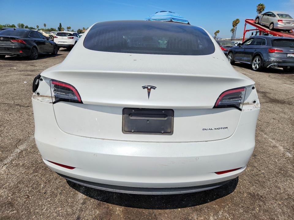 2020 Tesla Model 3 VIN 5YJ3E1EB0LF790808 COPART salvage auction — FRONT END, Ca - Salvage Certificate, sold $4,550 on 2026-07-28 (photo 6)