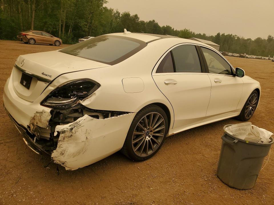 2018 Mercedes-benz S-klasse VIN WDDUF8GBXJA380360 COPART salvage auction — REAR END, On - Permit No Brand - Unfit, sold $28,500 on 2026-08-18 (photo 3)