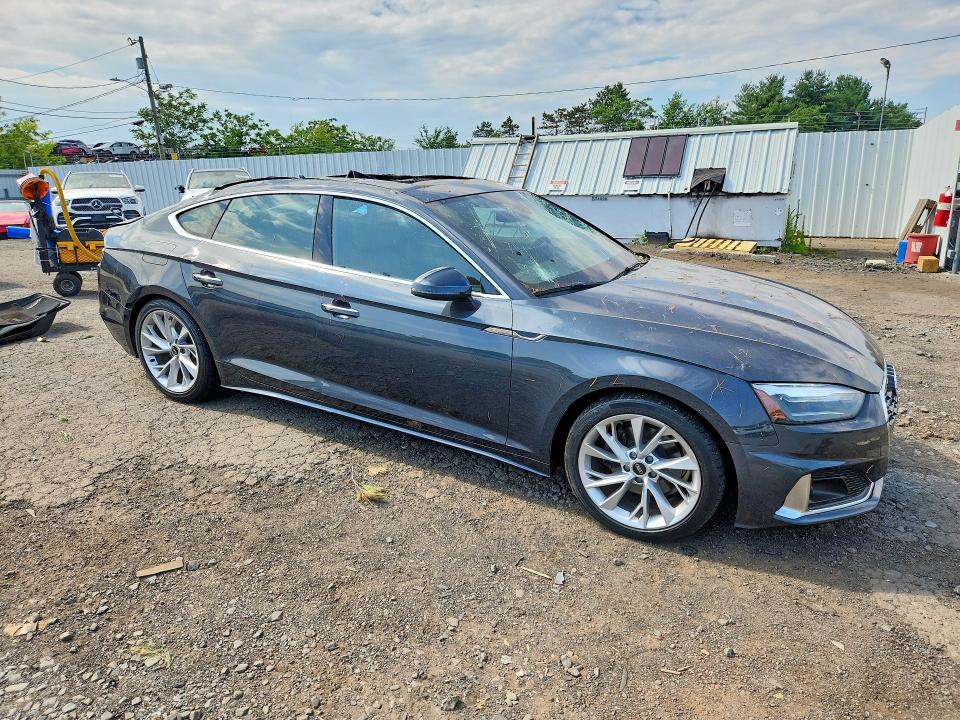 2022 Audi A5 VIN WAUABCF53NA027758 COPART salvage auction — ROOF, Ct - Cert Of Title-Salvage, sold $500 on 2026-07-21 (photo 4)
