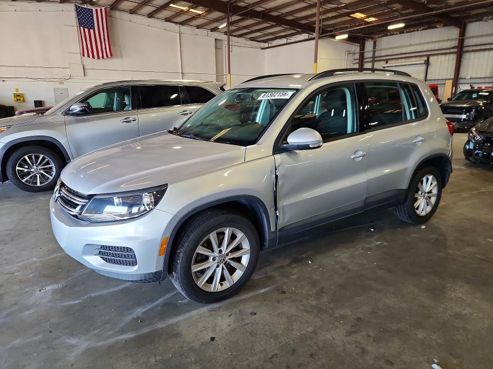 2018 Volkswagen Tiguan VIN WVGAV7AX3JK001395 COPART salvage auction — REAR END, FL - CERT OF TITLE SLVG REBUILDABLE, sold $1,850 on 2026-08-03 (photo 1)