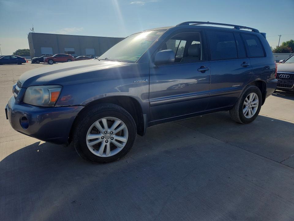 2006 Toyota Highlander hybrid VIN JTEDW21A660016405 COPART salvage auction — MINOR DENT/SCRATCHES, TX - CERTIFICATE OF TITLE, sold $925 on 2026-07-21 (photo 1)