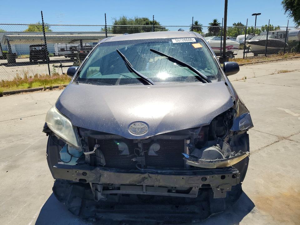 2016 Toyota Sienna VIN 5TDKK3DC1GS759160 COPART salvage auction — REAR END, Ca - Salvage Certificate, sold $350 on 2026-07-20 (photo 5)