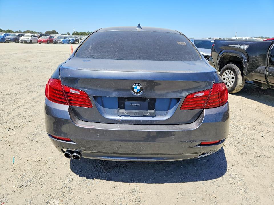 2015 BMW 5er VIN WBA5A5C55FD525013 COPART salvage auction — REAR END, Co - Dis/Dlr/Exp Only Clean Title (P), sold $800 on 2026-07-18 (photo 6)