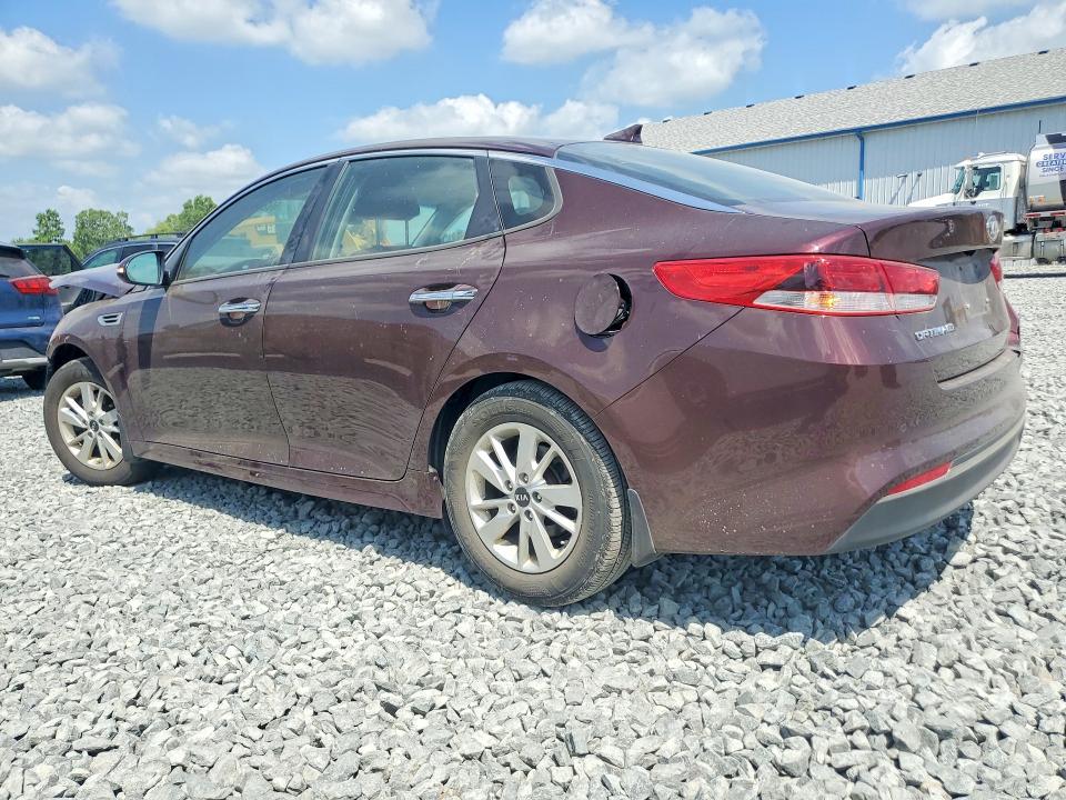 2018 Kia Optima VIN 5XXGT4L37JG194531 COPART salvage auction — FRONT END, OH - CERT OF TITLE-SALVAGE, sold $425 on 2026-07-30 (photo 2)