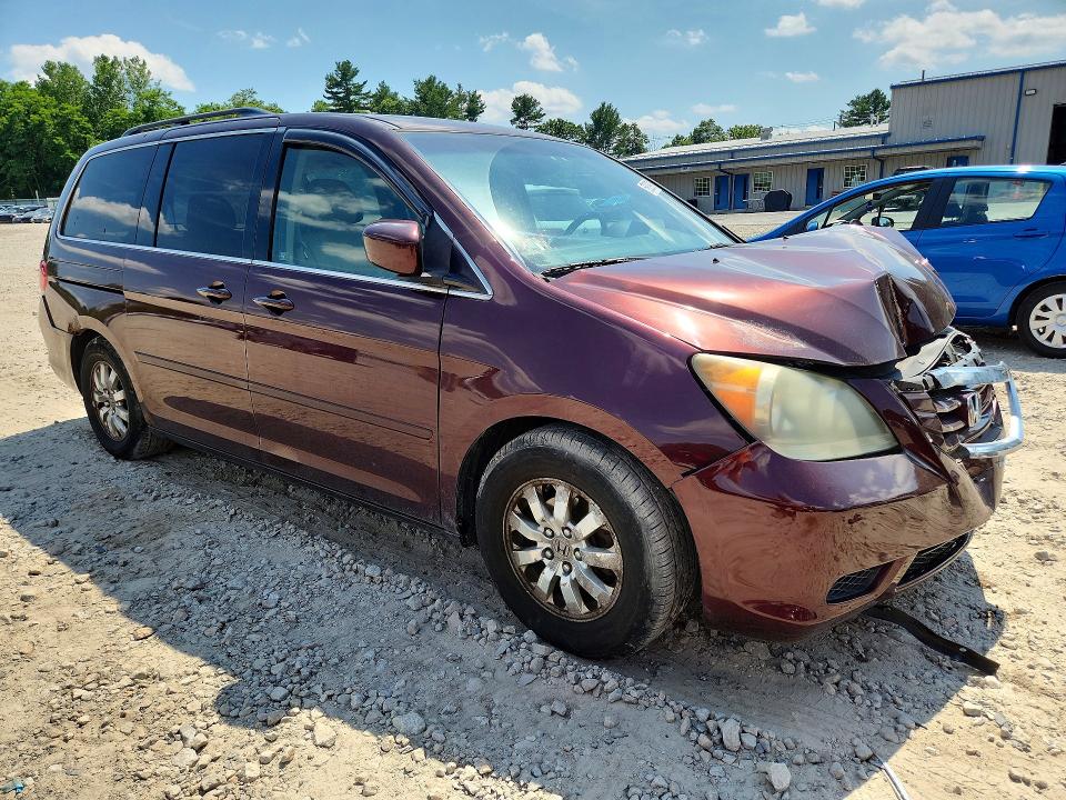 2008 Honda Odyssey VIN 5FNRL38768B100957 COPART salvage auction — FRONT END, MA - CERT OF TITLE-RECONSTRCTD COLL, sold $400 on 2026-07-09 (photo 4)