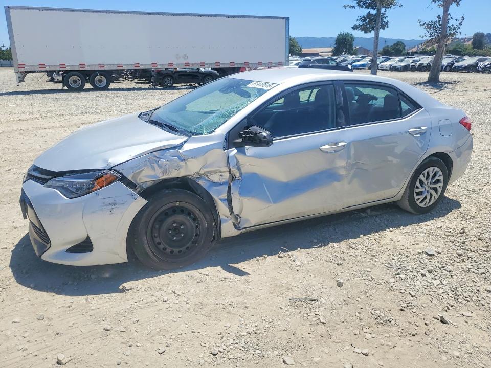 2019 Toyota Corolla VIN 5YFBURHE8KP883968 COPART salvage auction — FRONT END, Ca - Salvage Certificate, sold $2,150 on 2026-07-28 (photo 1)