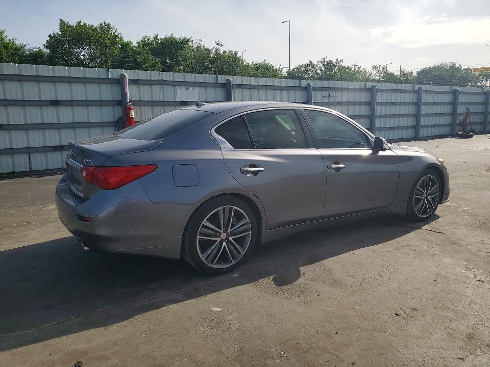 2015 Infiniti Q50 VIN JN1BV7AP5FM332860 COPART salvage auction — MINOR DENT/SCRATCHES, Salvage Title, sold $1,000 on 2026-07-27 (photo 3)