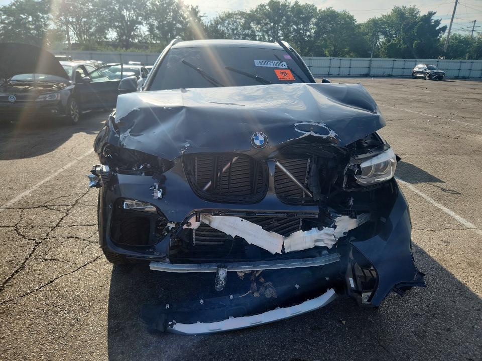 2018 BMW X3 VIN 5UXTR9C50JLC82558 COPART salvage auction — FRONT END, In - Certificate Of Title (P), sold $3,600 on 2026-07-29 (photo 5)