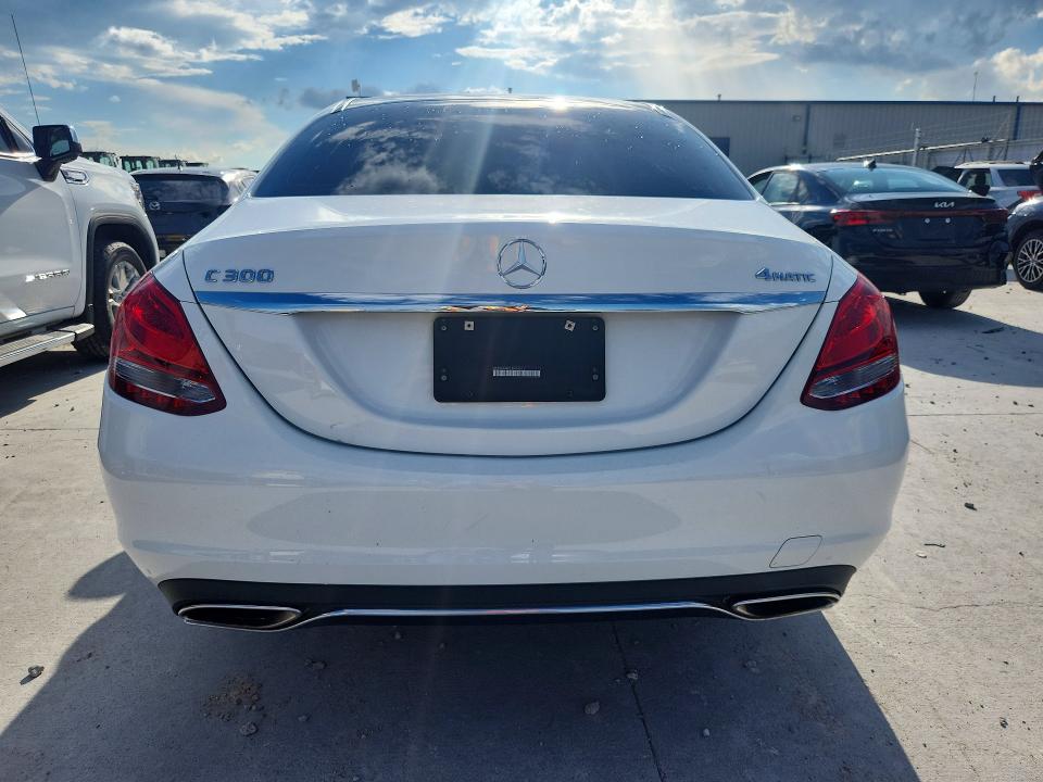 2018 Mercedes-benz C class VIN WDDWF4KB2JR409201 COPART salvage auction — SIDE, TX - SALVAGE VEHICLE TITLE (P), sold $6,800 on 2026-07-17 (photo 6)