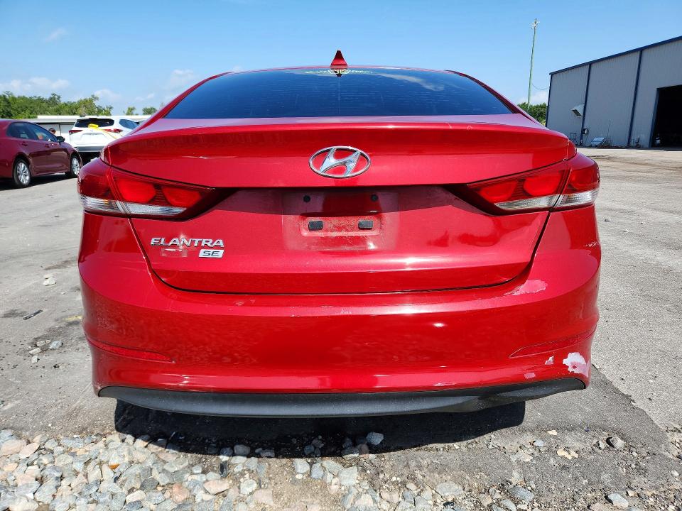 2017 Hyundai Elantra VIN KMHD74LF1HU384083 COPART salvage auction — FRONT END, FL - CERTIFICATE OF TITLE, sold $1,350 on 2026-07-27 (photo 6)
