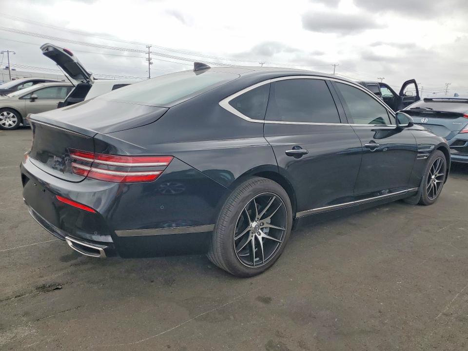 2022 Genesis G80 VIN KMTGB4SC8NU112618 COPART salvage auction — MINOR DENT/SCRATCHES, Ca - Salvage Certificate, sold $10,500 on 2026-07-22 (photo 3)