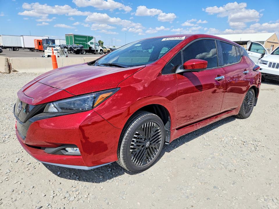 2025 Nissan Leaf VIN 1N4CZ1CV9SC566651 COPART salvage auction — REAR END, Co - Salvage Title, sold $6,100 on 2026-09-10 (photo 1)