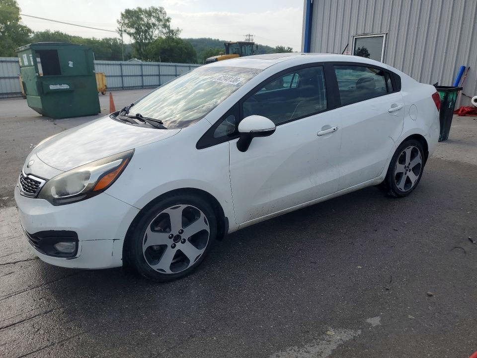 2013 Kia Rio VIN KNADN4A33D6147867 COPART salvage auction — WATER/FLOOD, Ms - Cert Of Title - Flood Salvage, sold $150 on 2026-08-26 (photo 1)