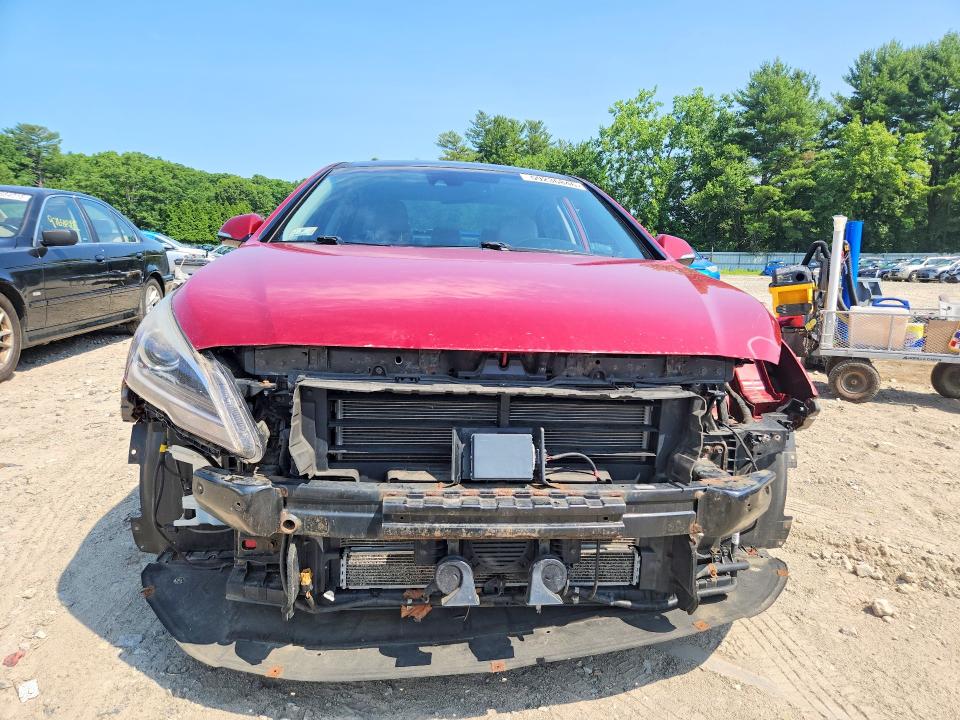 2016 Hyundai Sonata VIN KMHE34L13GA017867 COPART salvage auction — FRONT END, Ma - Cert Of Title-Reconstrctd Coll, sold $1,600 on 2026-08-02 (photo 5)
