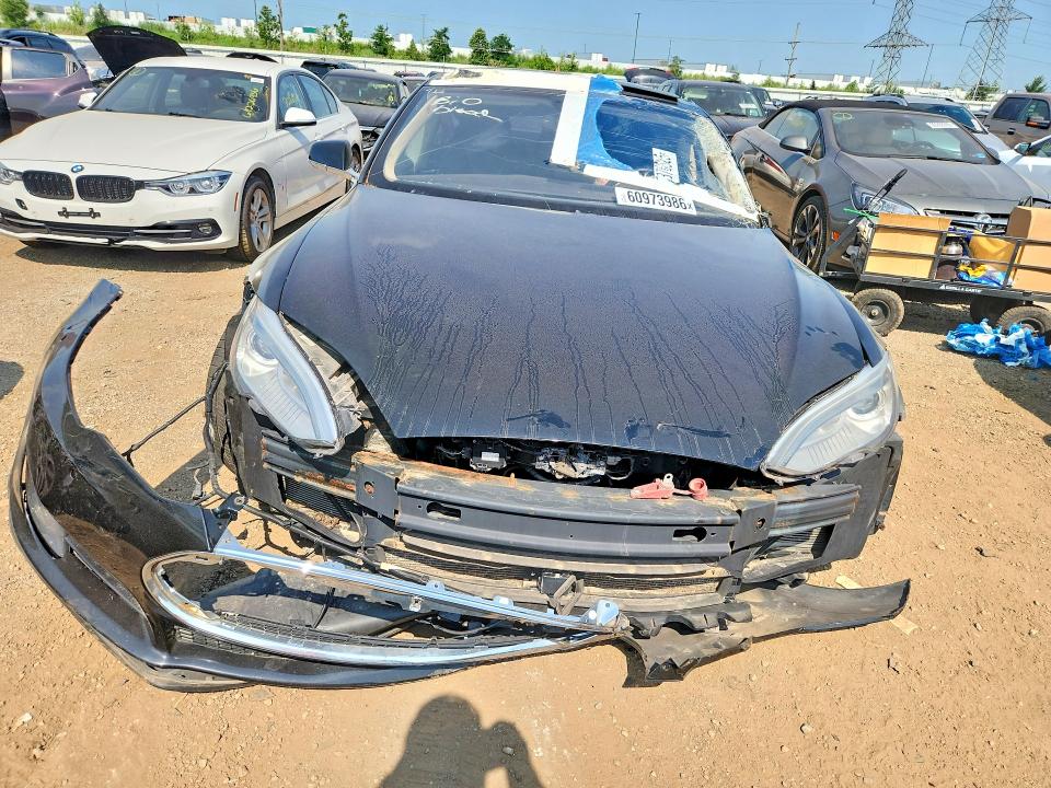 2015 Tesla Model s VIN 5YJSA1S23FF088028 COPART salvage auction — FRONT END, IL - SALVAGE CERTIFICATE, sold $850 on 2026-07-28 (photo 5)