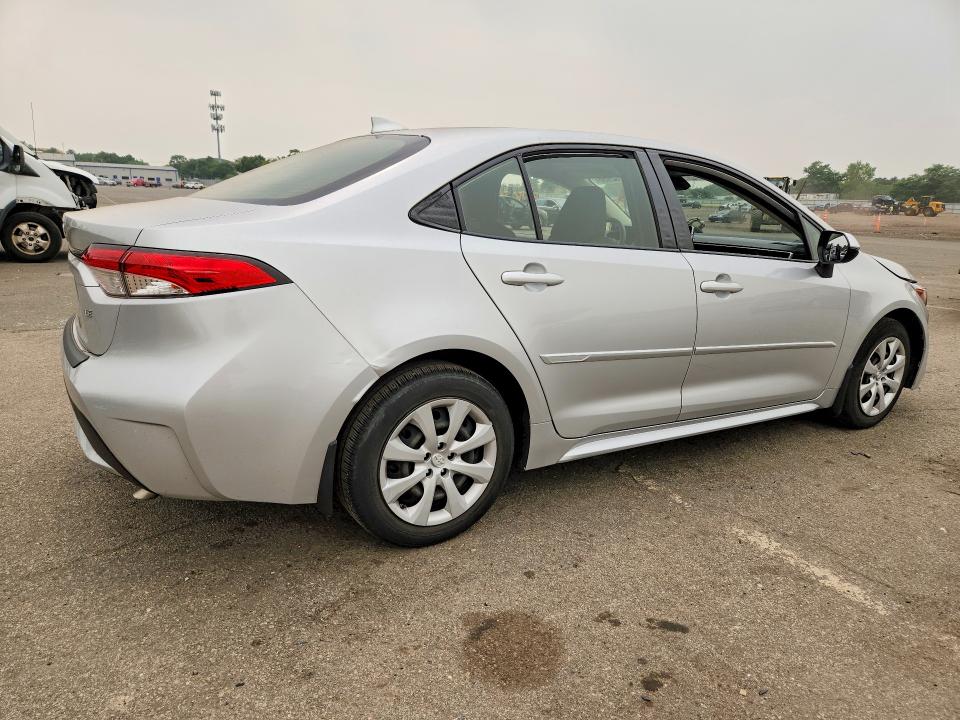 2020 Toyota Corolla VIN JTDEPRAE2LJ053569 COPART salvage auction — WATER/FLOOD, NY - MV907A-FLOOD SALVAGE, sold $4,600 on 2026-07-20 (photo 3)