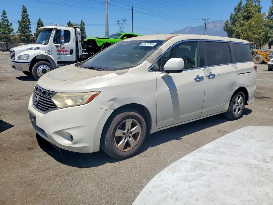 2012 Nissan Quest VIN JN8AE2KP1C9049174 COPART salvage auction — NORMAL WEAR, Ca - Dis/Dlr/Exp Only Clean Title, sold $150 on 2026-07-28 (photo 1)