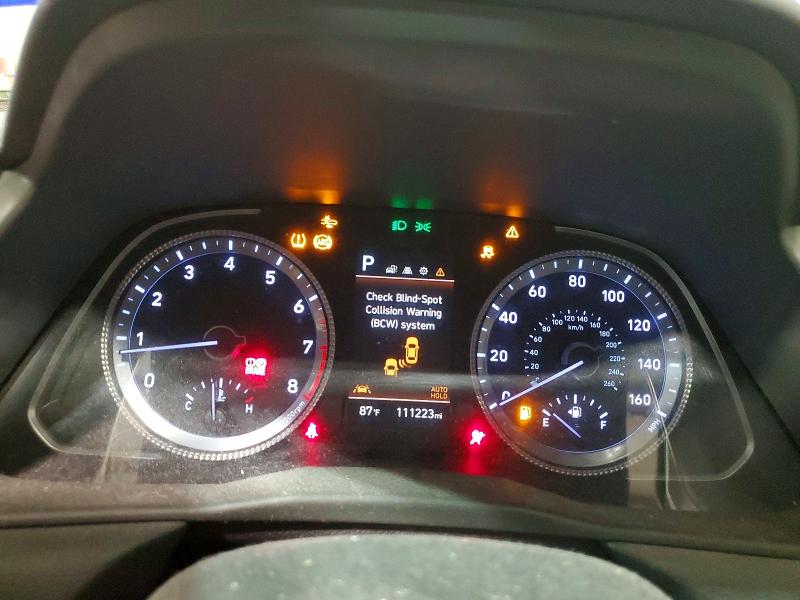 2021 Hyundai Sonata VIN KMHL64JA1MA158532 COPART salvage auction — NORMAL WEAR, TX - CERTIFICATE OF TITLE, sold $200 on 2026-07-28 (photo 9)