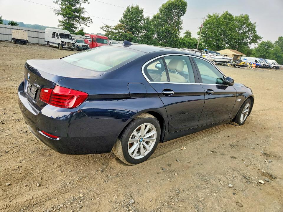 2015 BMW 5er VIN WBA5A7C55FD627844 COPART salvage auction — WATER/FLOOD, Nj - Cert Of Title-Salvage Flood, sold $1,150 on 2026-08-12 (photo 3)