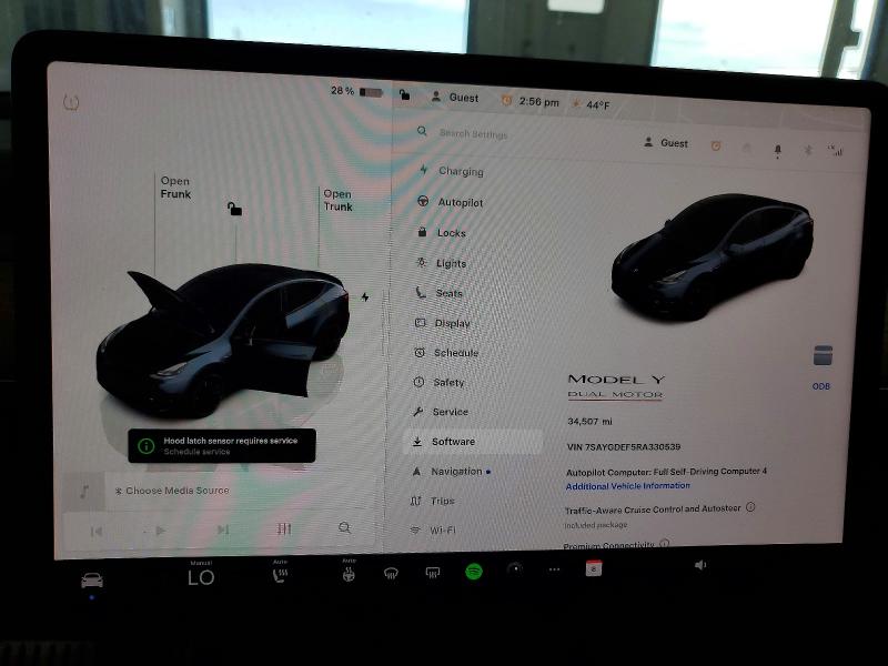 2024 Tesla Model y VIN 7SAYGDEF5RA330539 COPART salvage auction — FRONT END, Id - Cert Of Title -Rebuilt Salvage (P), sold $13,000 on 2026-07-17 (photo 9)