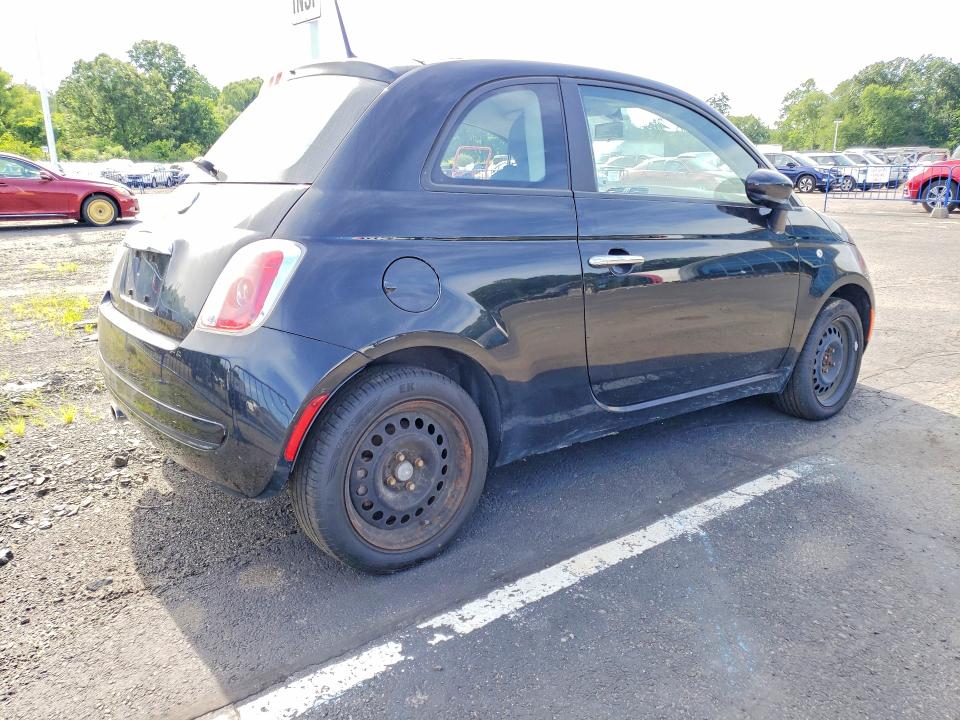 2012 Fiat 500 VIN 3C3CFFAR2CT280415 COPART salvage auction — MINOR DENT/SCRATCHES, MA - CERTIFICATE OF TITLE, sold $450 on 2026-07-27 (photo 3)
