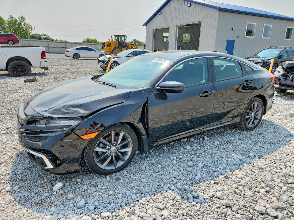 2019 Honda Civic VIN 19XFC1F31KE206804 COPART salvage auction — FRONT END, Oh - Cert Of Title-Salvage, sold $8,500 on 2026-07-31 (photo 1)