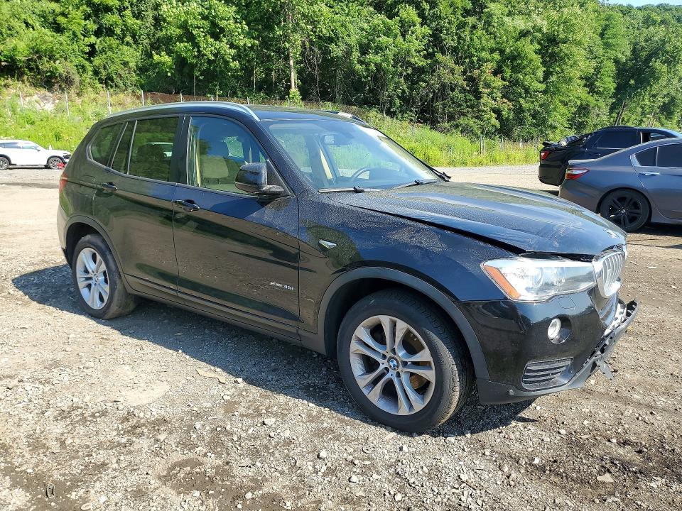 2017 BMW X3 VIN 5UXWX7C58H0U42850 COPART salvage auction — FRONT END, Ny - Mv-907A Salvage Certificate, sold $1,600 on 2026-07-16 (photo 4)